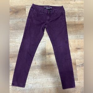 American Eagle Outfitters Maroon Super Stretch Jeans